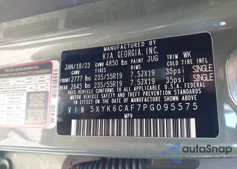 2023 Kia Sportage X-Line from USA, damaged, VIN 5XYK6CAF7PG095575